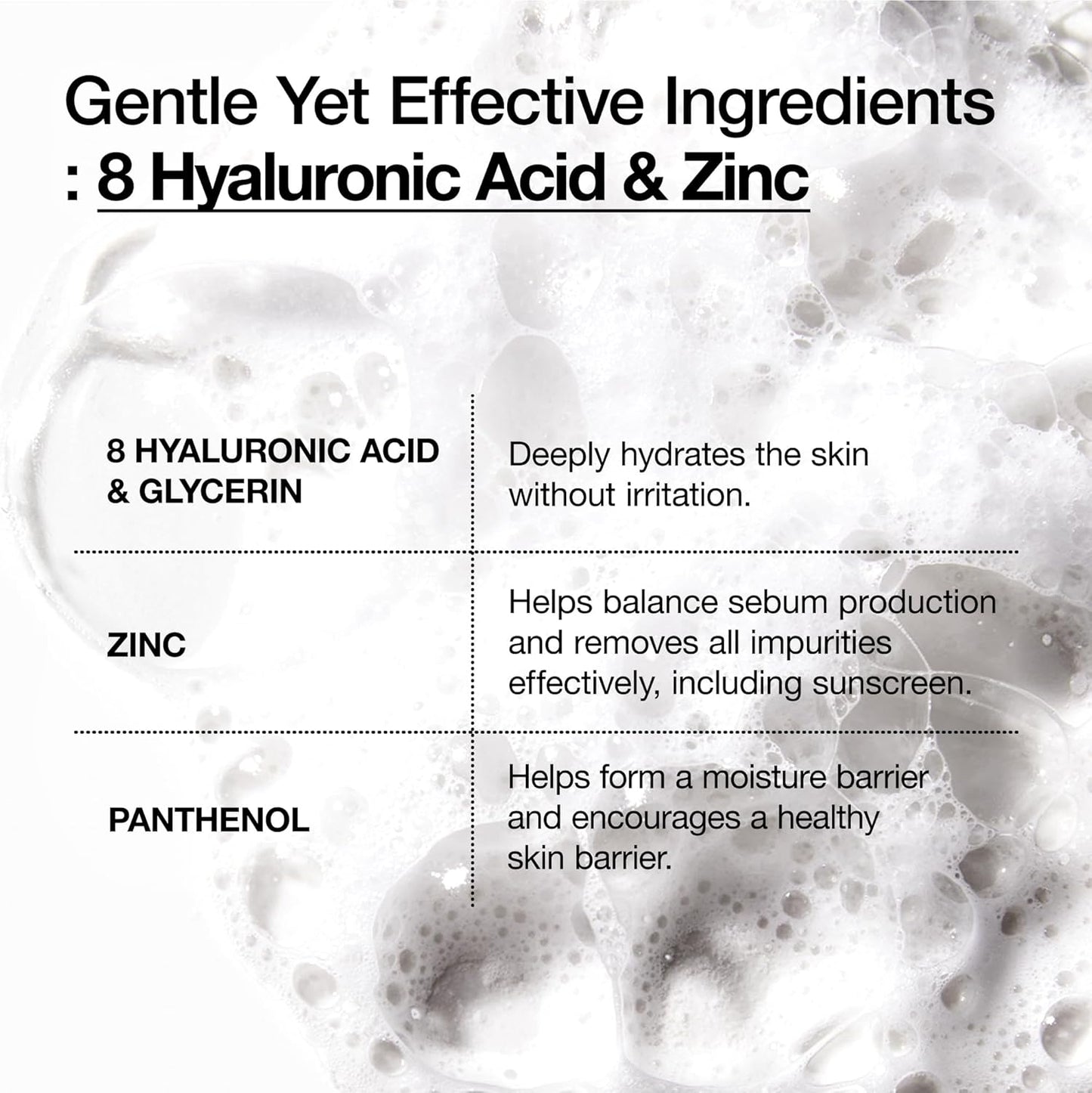 ANUA 透明質酸 保濕溫和泡沫潔面乳 適用於乾性皮膚洗面乳 雙重清潔