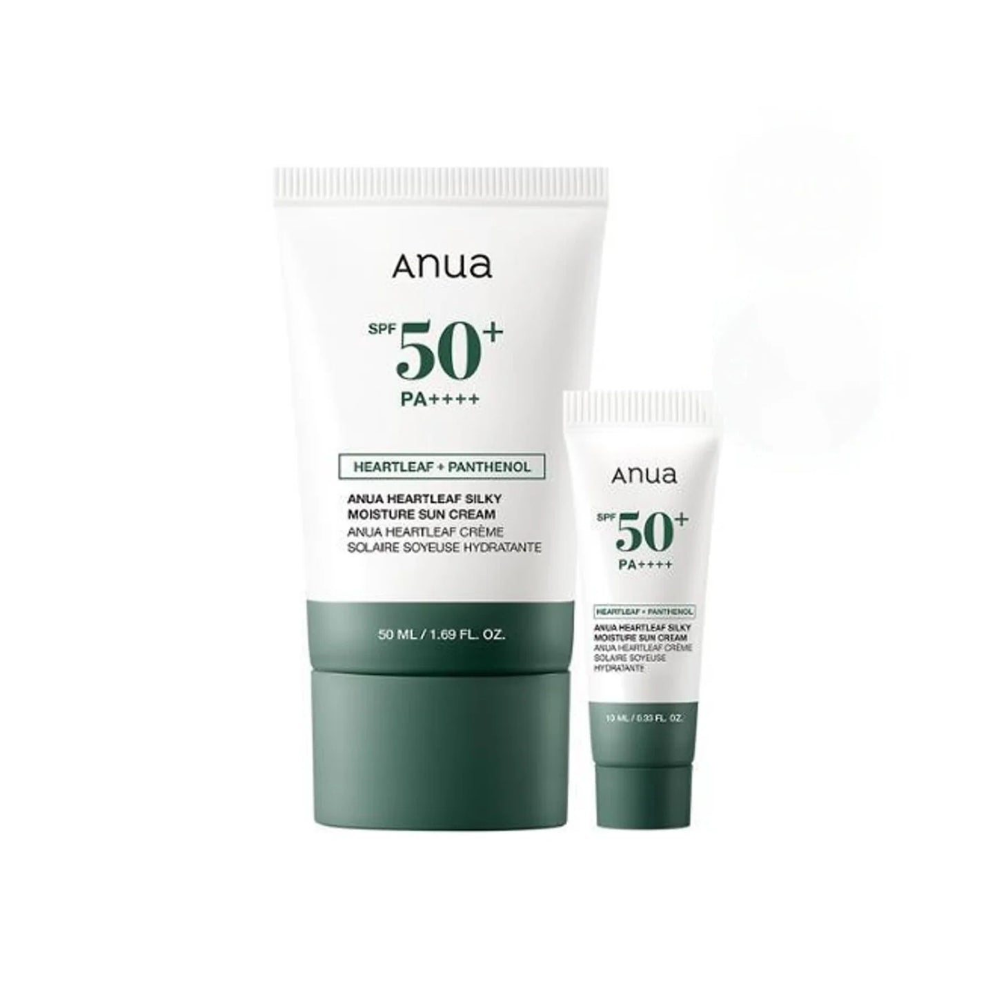 Anua Heartleaf 絲滑保濕防曬乳 50mL + 10mL 套裝