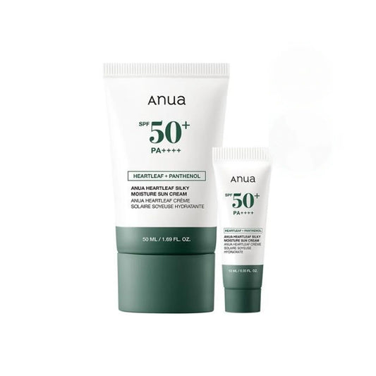 Anua Heartleaf 絲滑保濕防曬乳 50mL + 10mL 套裝