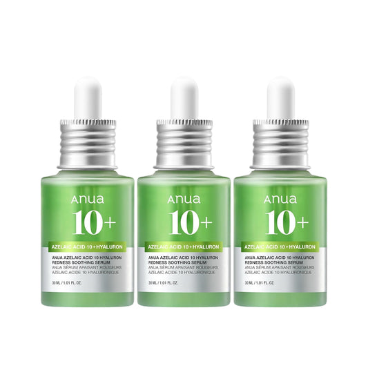 壬二酸 10% 舒緩精華液 30ml ×3 瓶套裝 – 改善泛紅、痘痘肌必備